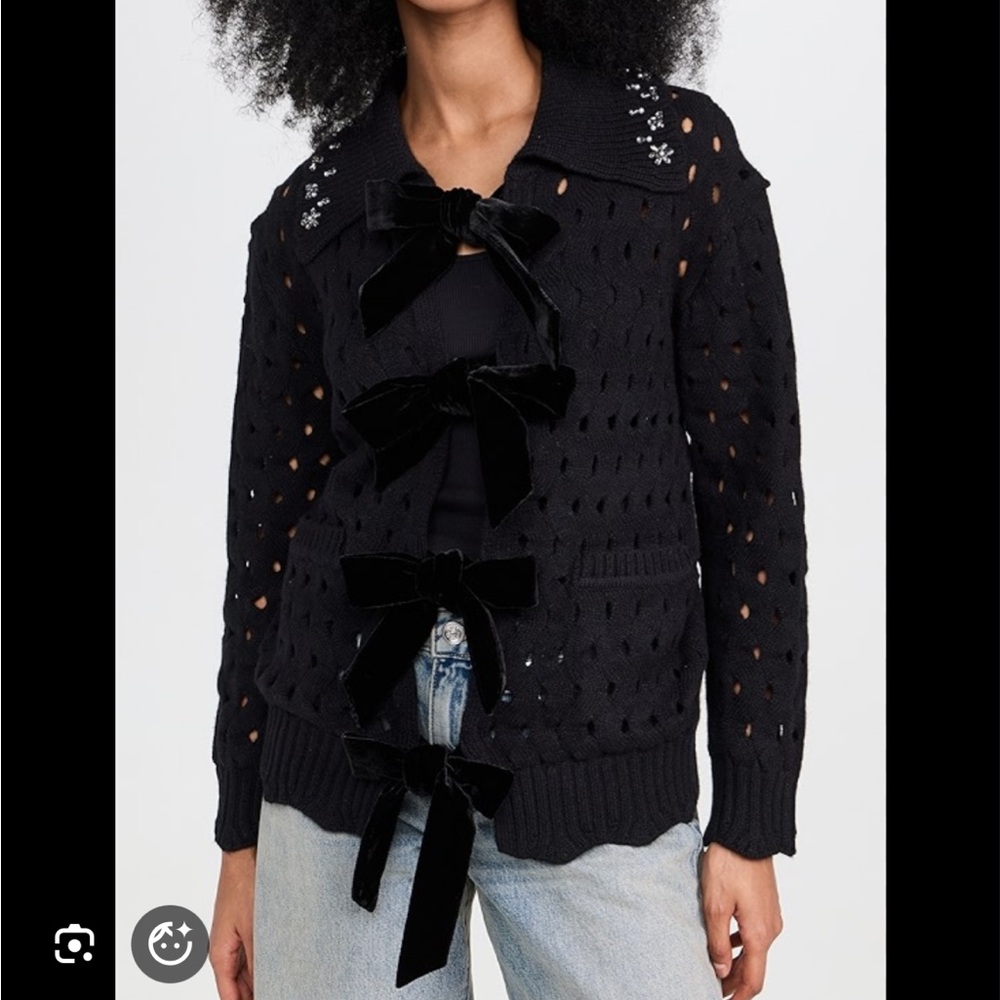 Leia Knit Sea Cardigan with Stones